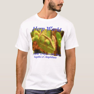 T-shirt de caméléon du monde de Herp