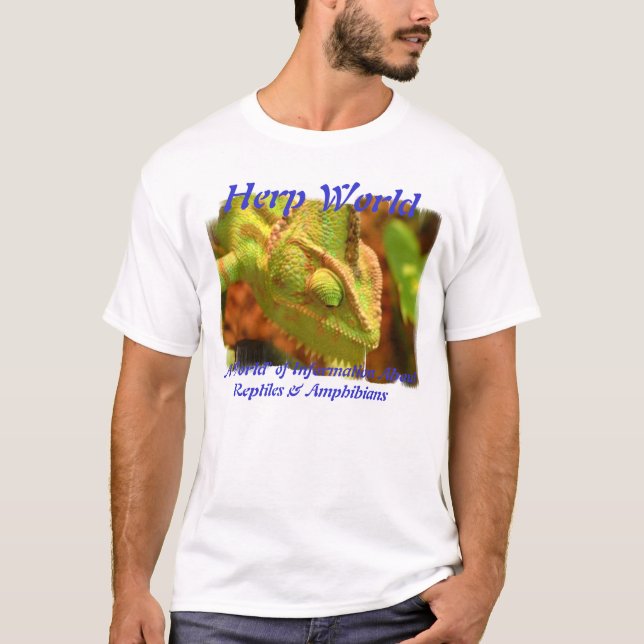 T-shirt de caméléon du monde de Herp (Devant)