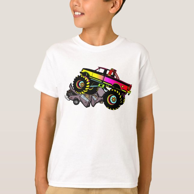 T-shirt de camion de monstre (Devant)