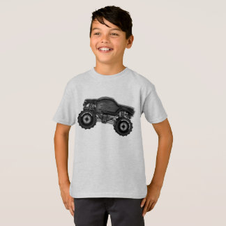 T-shirt de camion de monstre pour des garçons