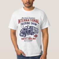 T-shirt de camionnage international d'exposition