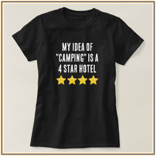 T-shirt de camping avec citation de diva mignonne 