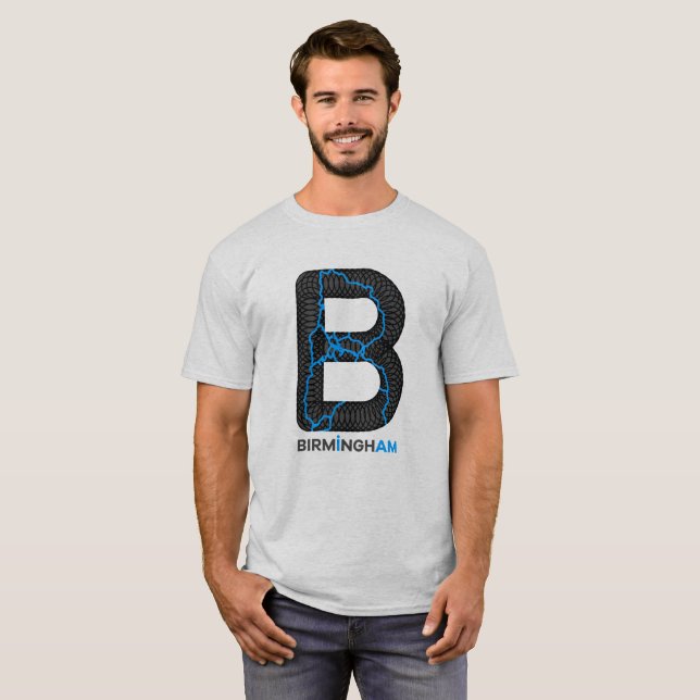 T-shirt de canaux de Birmingham (Devant entier)