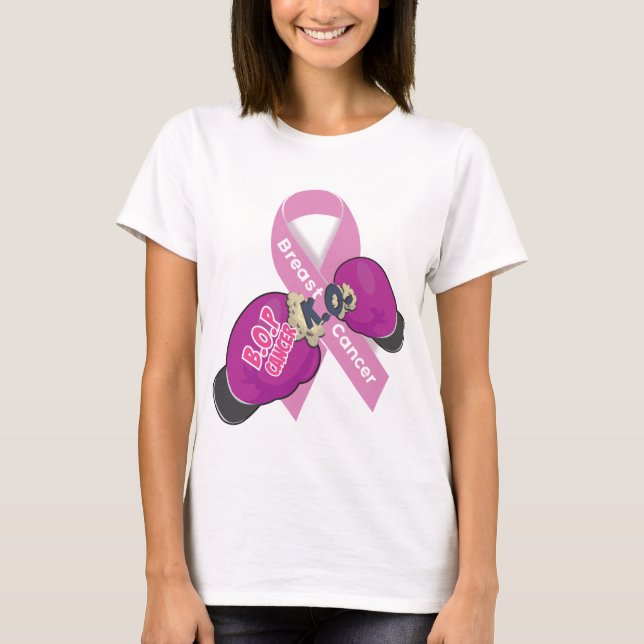 T-shirt de cancer du sein de CANCER de COUP DE (Devant)