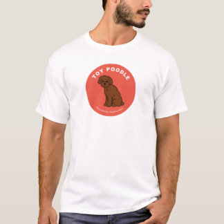 T-shirt de caniche de jouet (blanc)