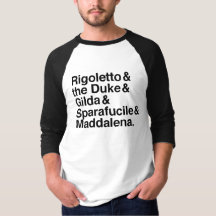 T-shirt de caractères de Rigoletto