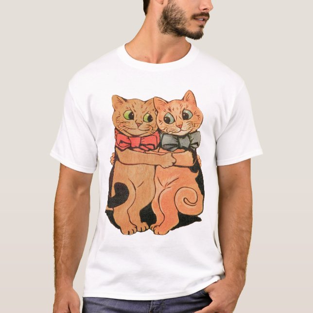 T-shirt de caresse de chats (Devant)