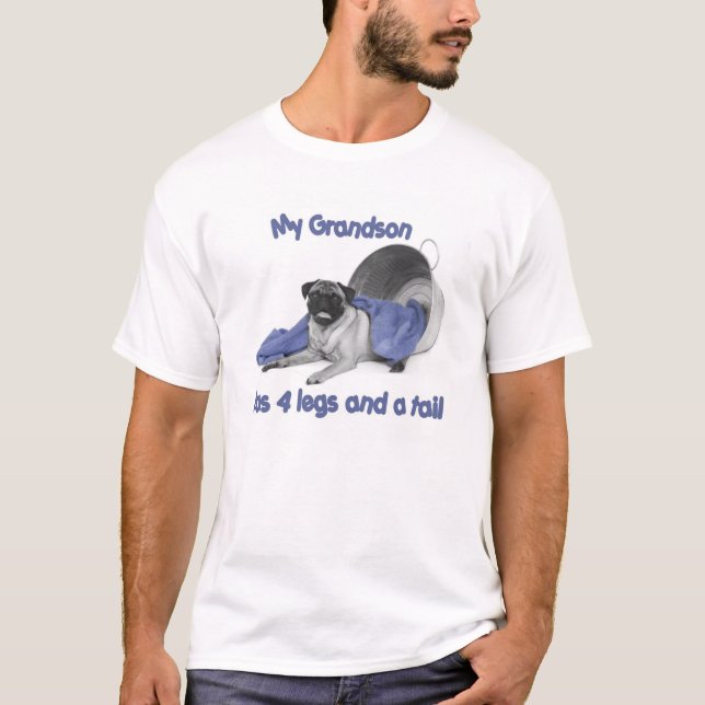 T-shirt de carlin de grands-parents (Devant)