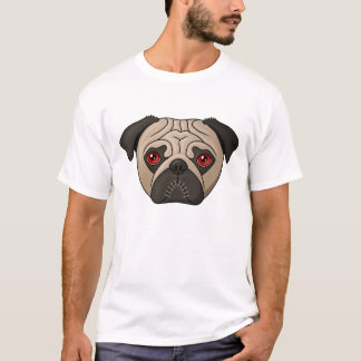 T-shirt de carlin de zombi
