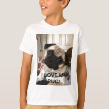 T-shirt de carlin d'enfants