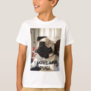 T-shirt de carlin d'enfants