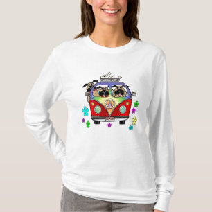 T-shirt de carlins de paix