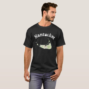 T-shirt de carte de Nantucket