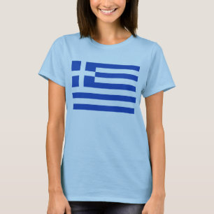 T-shirt de carte du drapeau X de la Grèce