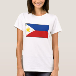 T-shirt de carte du drapeau X de Philippines