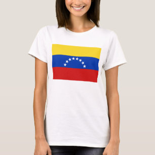 T-shirt de carte du drapeau X du Venezuela