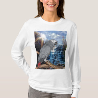 T-shirt de cascade de gris africain