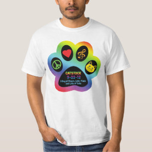 T-shirt de Catstock (avant et dos)