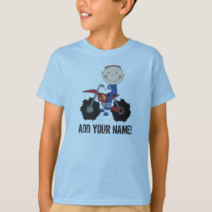 T-shirt de cavalier de vélo de saleté de garçon