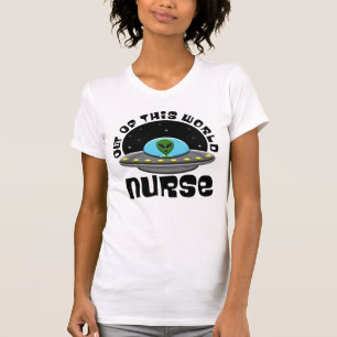 T-shirt De Ce Monde Infirmier Alien espace OVNI