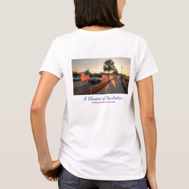 T-shirt de célébration de drapeau de Charleston -- (Dos)