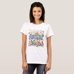 T-shirt de charme de Barcelone
