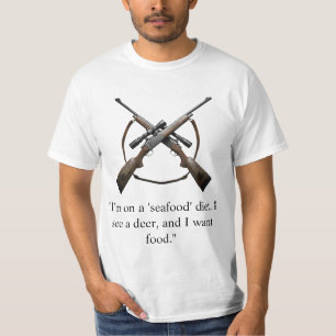 T-shirt de chasse avec citation amusante