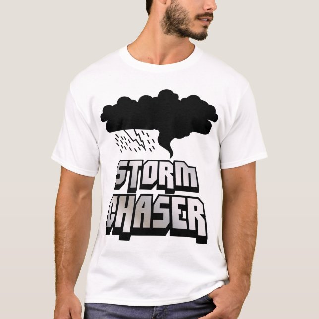 T-shirt de chasseur de tempête (Devant)