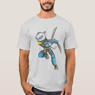 T-shirt de chat de guerrier de Ninja