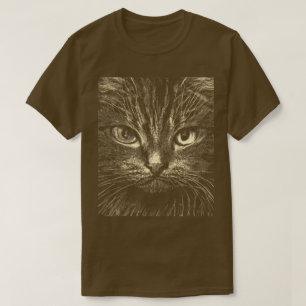 T-Shirt de chat frontal