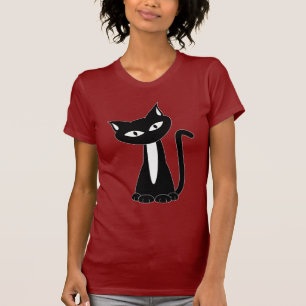T-shirt de chat noir