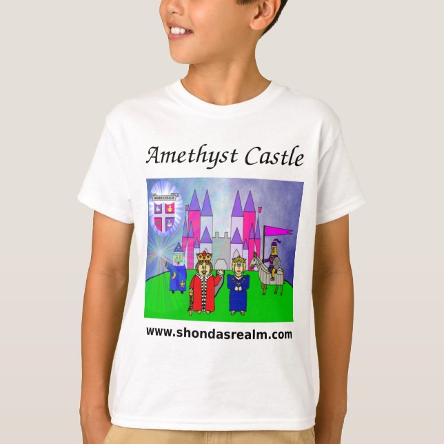 T-shirt de château d'améthyste du royaume de (Devant)