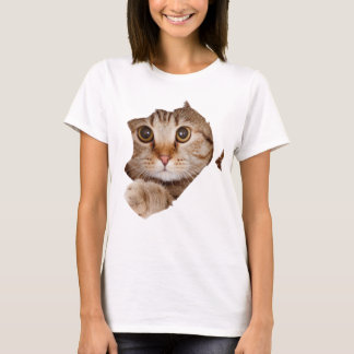 T-shirt de chatte doux de beauté