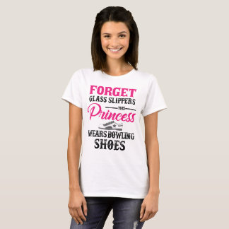 T-shirt de chaussures de bowling de princesse