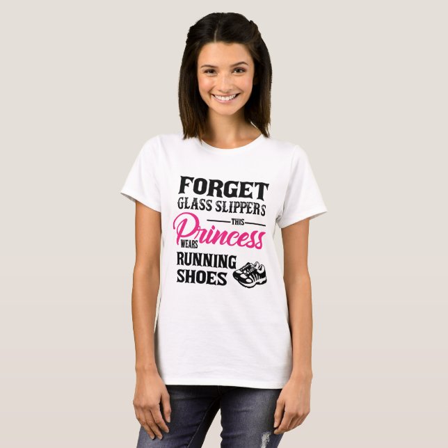 T-shirt de chaussures de course de princesse Wears (Devant entier)