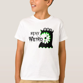 T-shirt De chemise étrange d'enfants de séjour