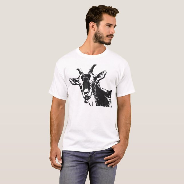 T-shirt de chèvre de cartel (Devant entier)