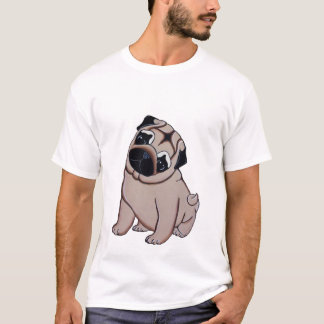 T-shirt de chiot de carlin de faon