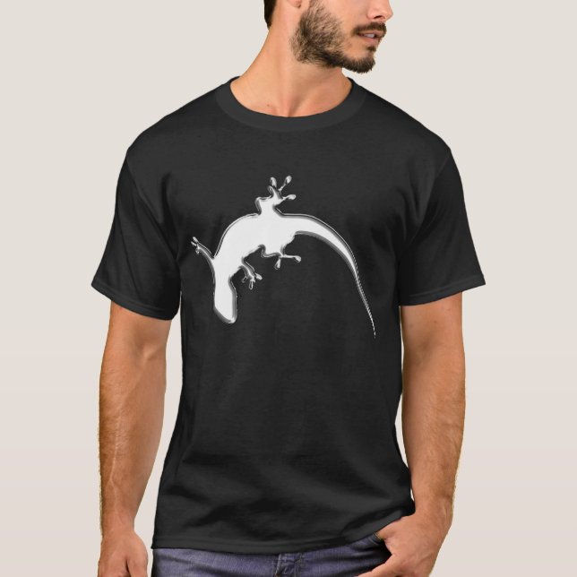 T-shirt de chrome de Gecko (Devant)