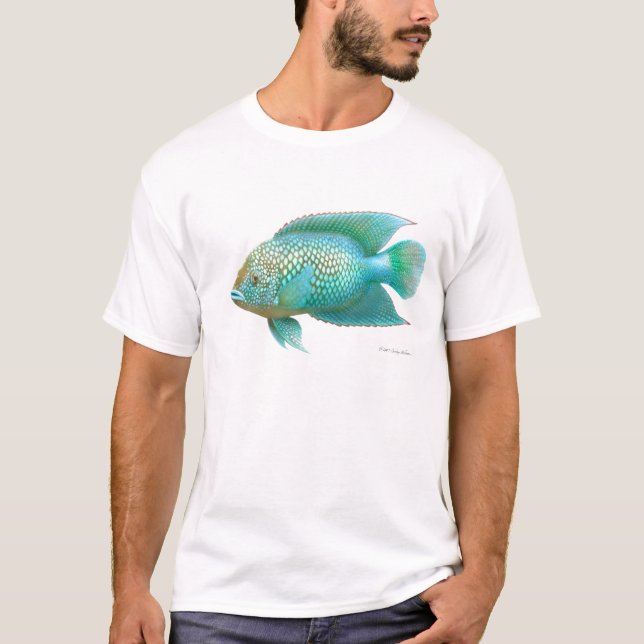 T-shirt de Cichlid de Jack Dempsey (Devant)