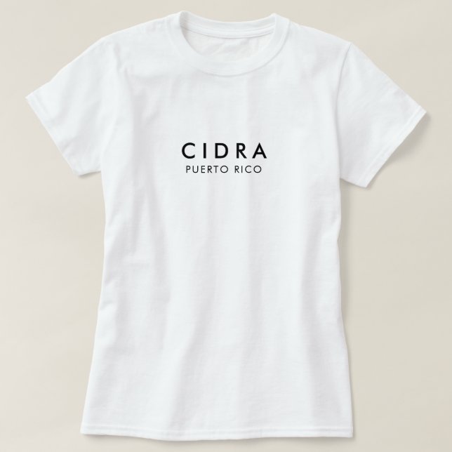 T-shirt de Cidra Porto Rico (Design devant)