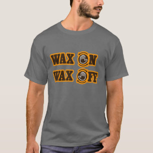 T-shirt De cire cire dessus -