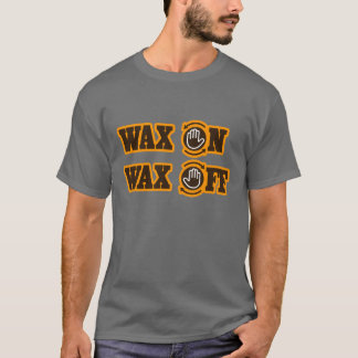 T-shirt De cire cire dessus -