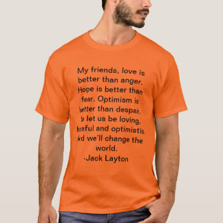 T-shirt de citation de Jack Layton