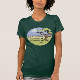 T-shirt de citation de la terre de Gandhi