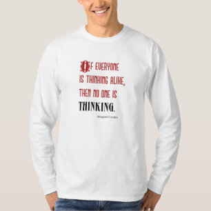 T-shirt "de citation de pensée" de la Long-Douill