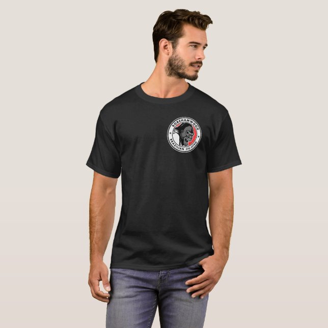 T-shirt de club de Borehamwood BJJ (noir) (Devant entier)