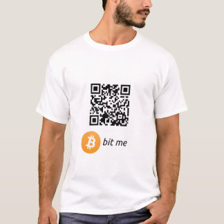T-shirt de code du portefeuille QR de Bitcoin