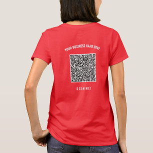 T-shirt de code QR professionnel personnalisé