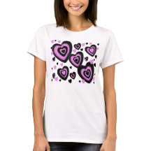 T-shirt de coeurs